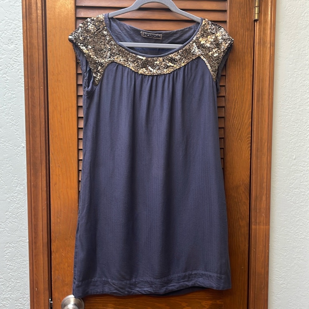 Monsoon London sequin embellished tunic dress size S